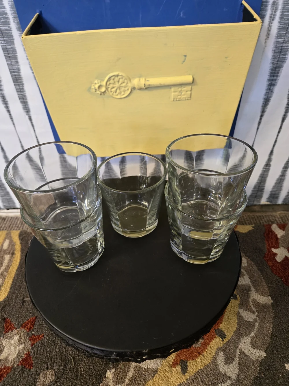 Set of 5 Anchor Hocking Clear Glass Tumblers 4